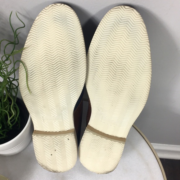 Robert David Blue/Brown Tie Men’s Oxford sz 11 - Picture 3 of 4